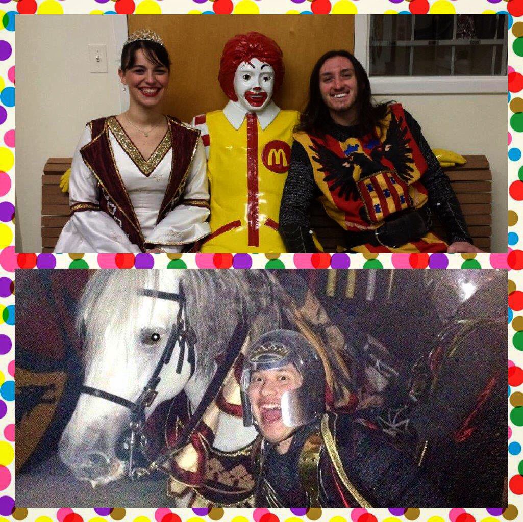 MedievalTimesMD's tweet photo. Did you know it's #LaughAtWorkWeek? Our Royal family and Knights always find a way to have fun! #MTFan https://t.co/mmcLt2y0Xz