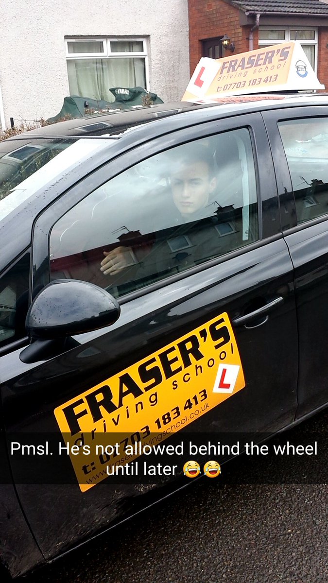 Aarons first driving lesson 😍💙💙