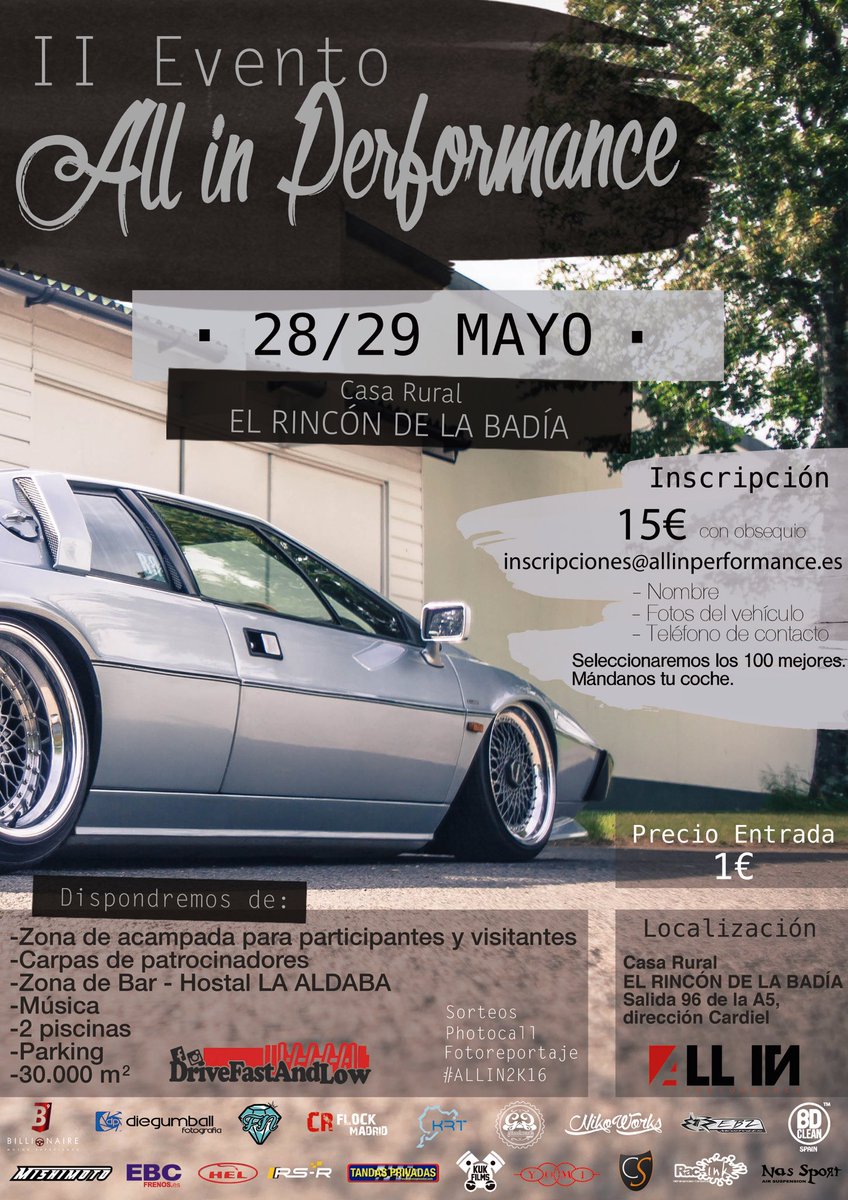 Ya está cerrado el cartel del II EVENTO