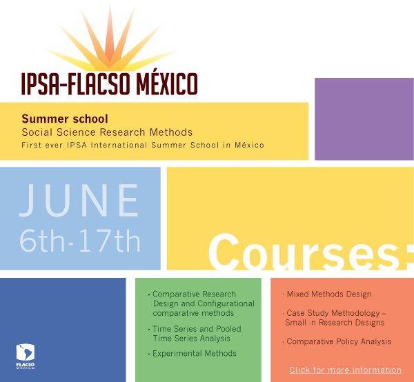 FlacsoMx's tweet image. 6 al 17 de junio Escuela de Verano en Métodos, Conceptos y Técnicas de @ipsa_aisp y @FlacsoMx.