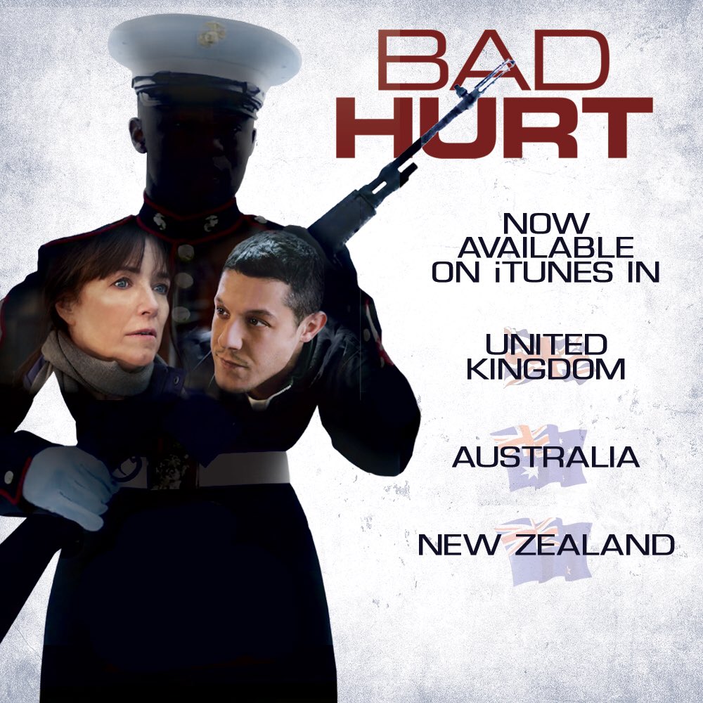 #BadHurtFilm now available on iTunes for our friends in the UK, Australia & New Zealand! 🍿🎬