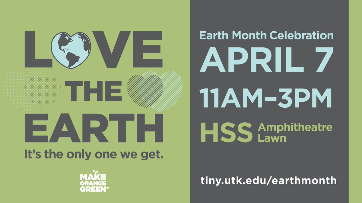 Sustainable_UTK's tweet photo. Earth Month Celebration and @UT_Recycling's Recyclympics are THIS THURSDAY! #VolsRecycle #iMakeOrangeGreen https://t.co/mXt0iM9dUK