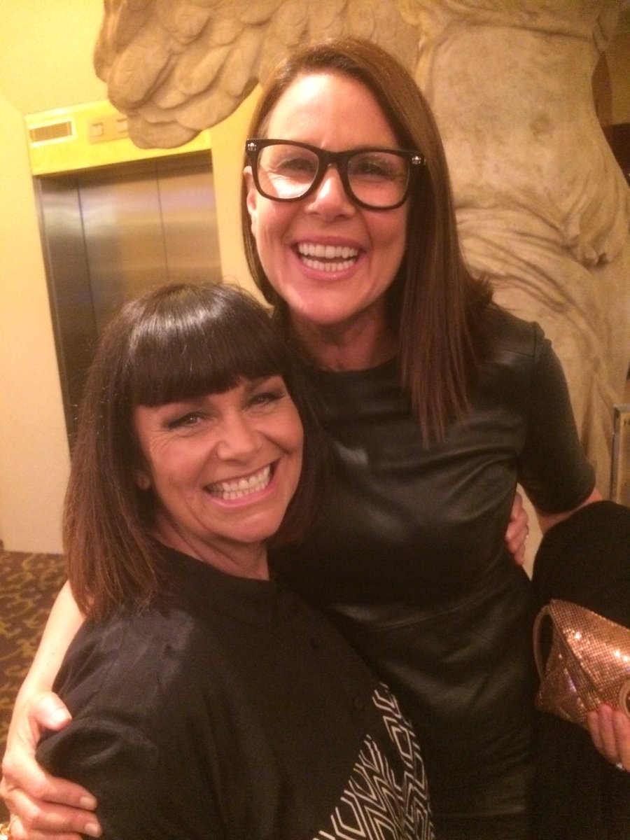 Dawn_French's tweet photo. How much do I love the splendid #LadyJMo for turnin up to support me at my first Adelaide show?She of the huge heart https://t.co/eEUbQIme2t