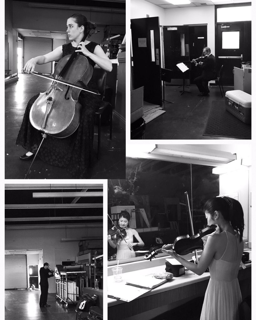 jasperquartet's tweet photo. Warming up in LA. #Beethoven #Shostakovich #Haydn @DispekerArtists https://t.co/0UJygYXIR6