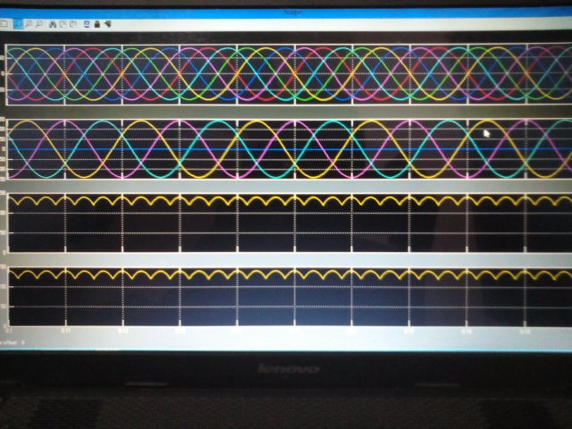 ASIMKUMARMAITY5's tweet photo. Input nd output waveforms of 3phase  controlled rectifier https://t.co/s8soh9PJe7