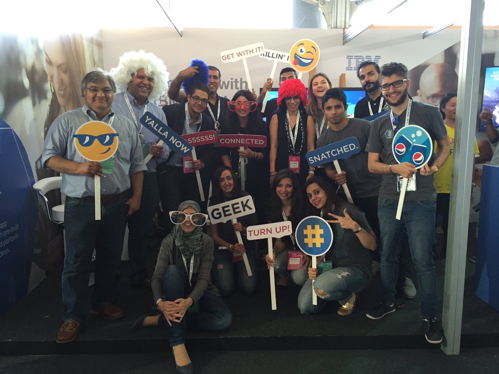 aliabadreldin's tweet image. Teaming at its best! #IBMatSTEP #STEP2016 @IBMMEA #seriousFun
