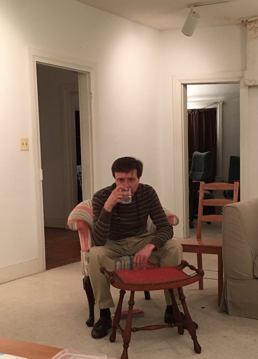 Our talented cast of Who's Afraid of Virginia Woolf in rehearsal. <a href="/Ffxarts/">City of Fairfax Arts</a> #theatre #cftc #edwardalbee #fairfaxcity