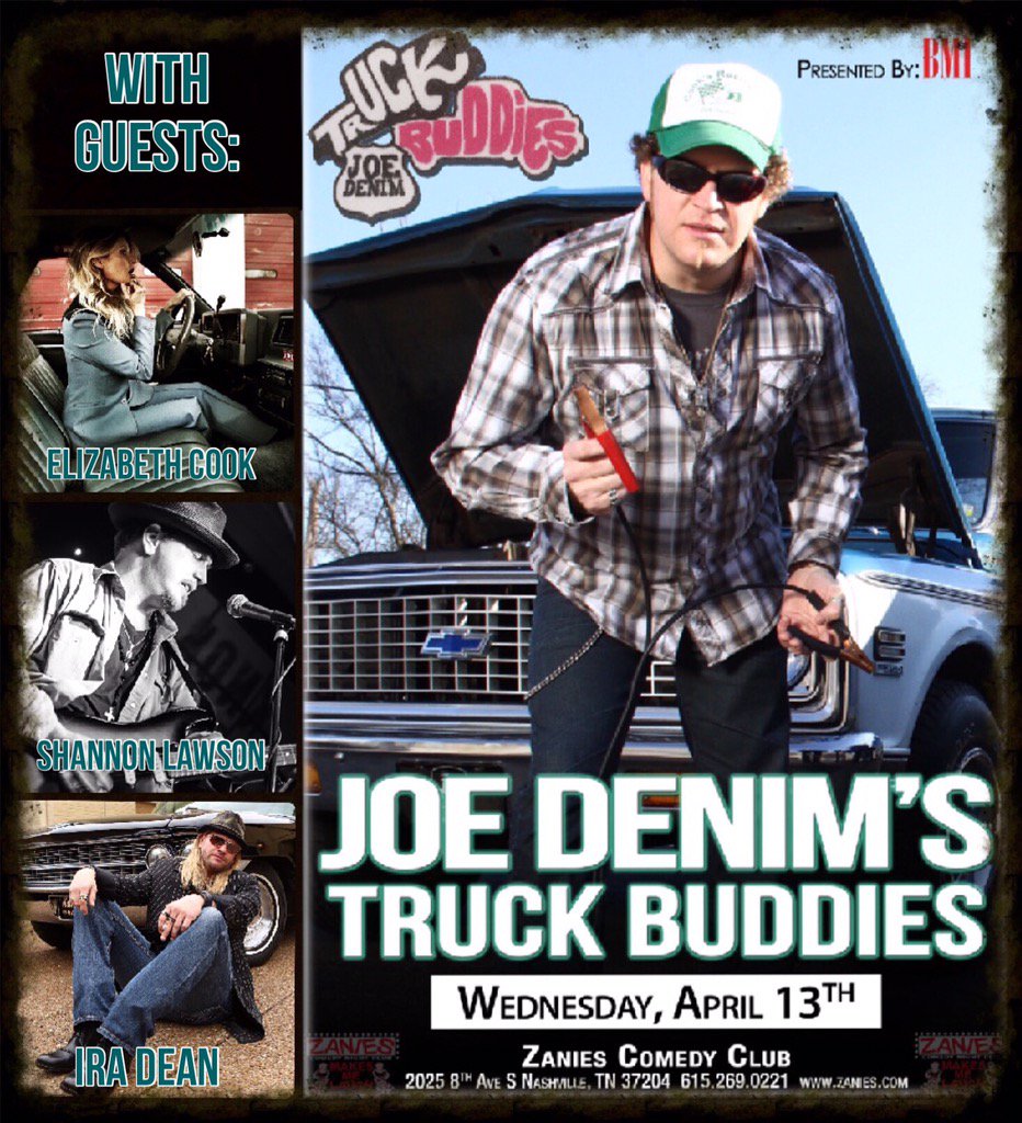 <a href="/Elizabeth_Cook/">Elizabeth Cook</a> announced to perform @ next week's #TruckBuddies show! <a href="/zaniesnashville/">Zanies Nashville</a>