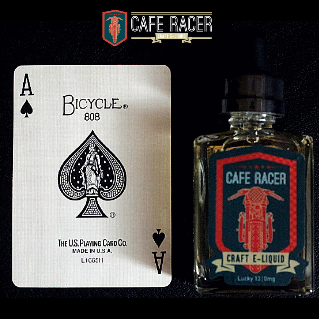 CafeRacerVape's tweet photo. Ace and King. #Lucky13 is King of Tobaccos. Winner of 2015's #VapeSummit Awards. https://t.co/E3owlEO4g1