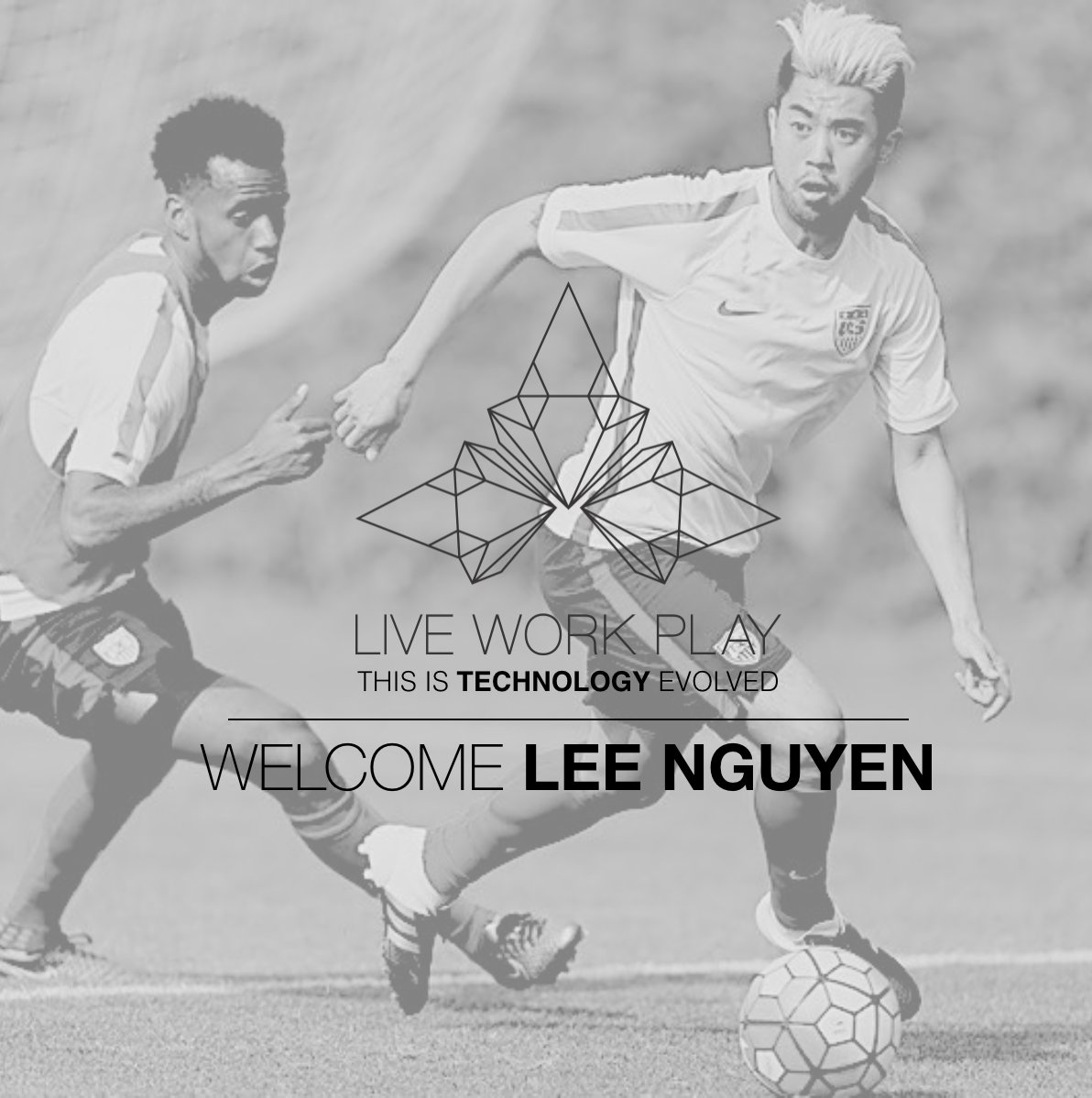 lvwrkpl's tweet photo. A special welcome from @LVWRKPL to your favorite pro soccer player's favorite soccer player; @LeeNguyen24. https://t.co/NQ4jufesbP