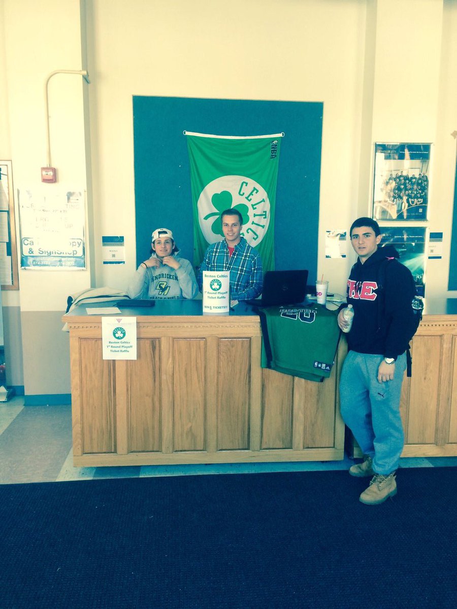 In support of our Scholarship Fund we are raffling off TWO Boston Celtics first round playoff tickets in the Union