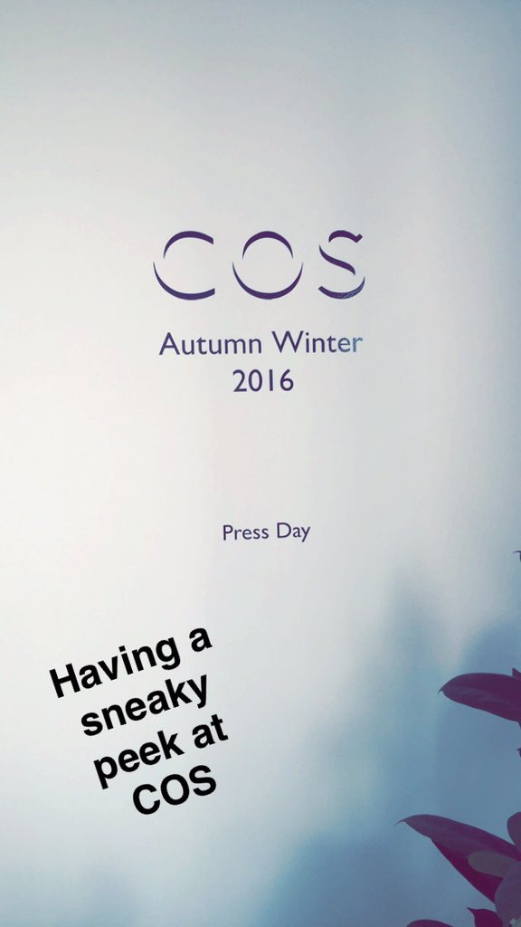 goss_ie's tweet photo. Checking out the Autumn/Winter 2016 pieces from @cosstores #COSDublin https://t.co/NRfqhsAqte