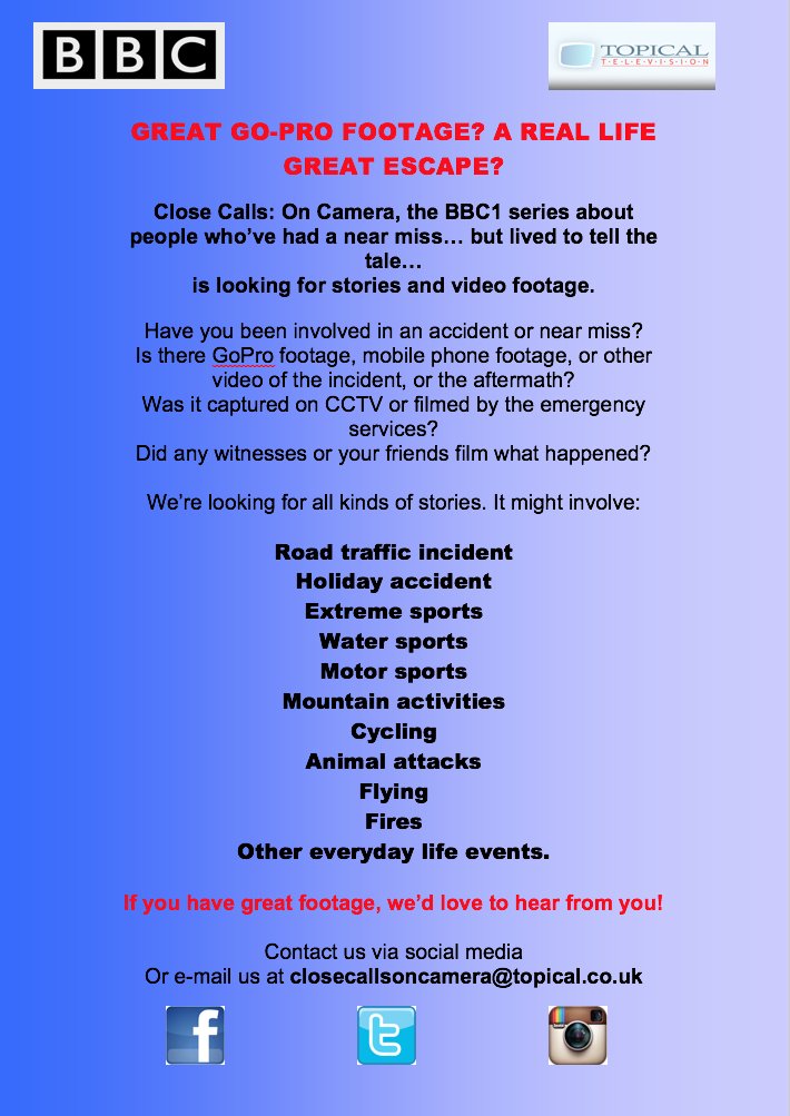 Close Calls: On Camera tweet media