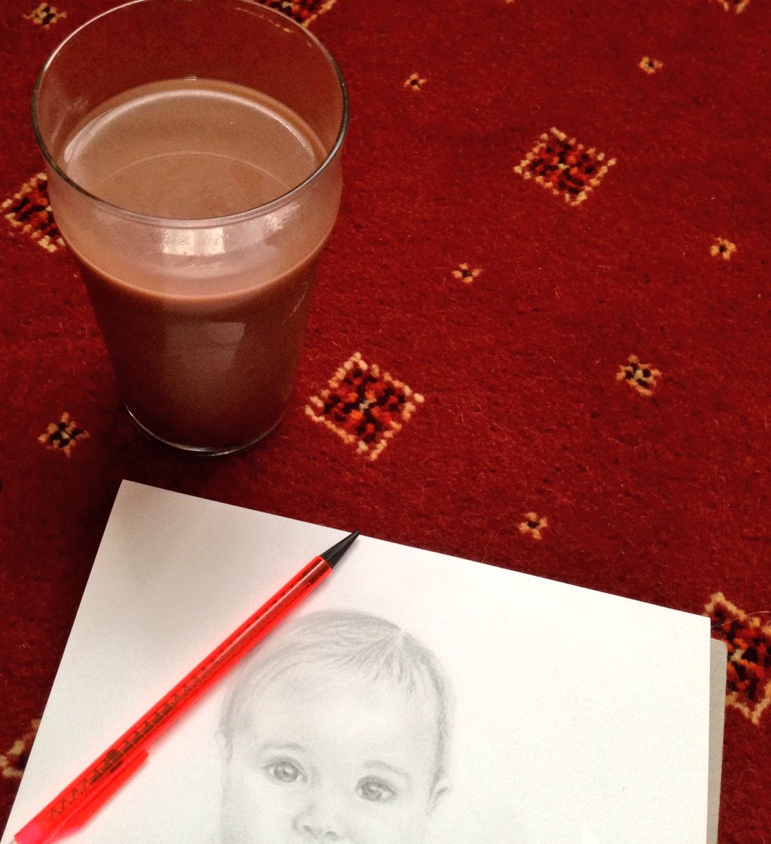 JE_Creativity's tweet photo. #drawing #art #commission perfect pairing a cold @Alpro_UK delicious dark chocolate drink calm day https://t.co/ZfCOn9VviU