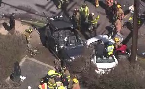 FOX29philly's tweet photo. #BREAKING: Skyfox over this bad 2-car crash W Street Rd &amp; Lakeside Dr
#LowerSouthampton https://t.co/7J55mcUA1O