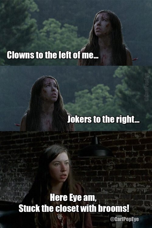 CarlPopEye's tweet photo. Eye hope someone hears Enid in the closet.
#TWD
#TWDFinale
#TheWalkingDead 
@TheWalkingDead
@WalkingDead_AMC https://t.co/ngI7ghzegC