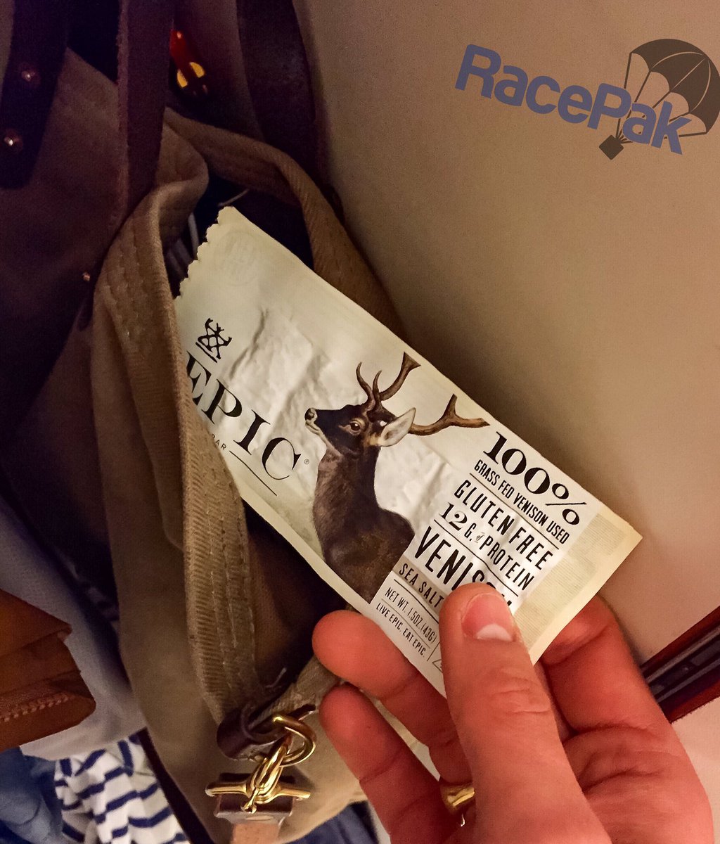 Race_Pak's tweet photo. Loving the new @EPICbar flavor - Venison Sea Salt Pepper!! Nicely done! It's our new fav #meatbar #protein https://t.co/Bpk1Zoeawf