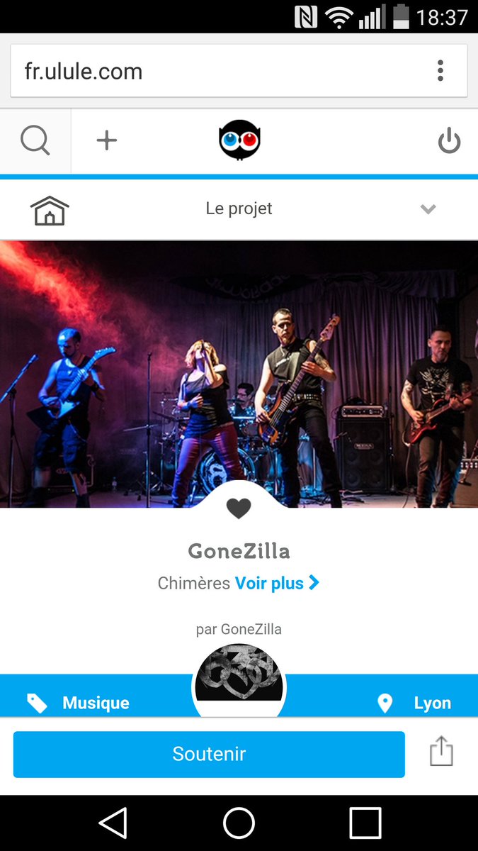 Notre  #ulule est à 79 % en 48h  ! Soutenez-nous vous aussi &amp; rejoignez l'aventure ! fr.ulule.fr/gonezilla-album  #metal