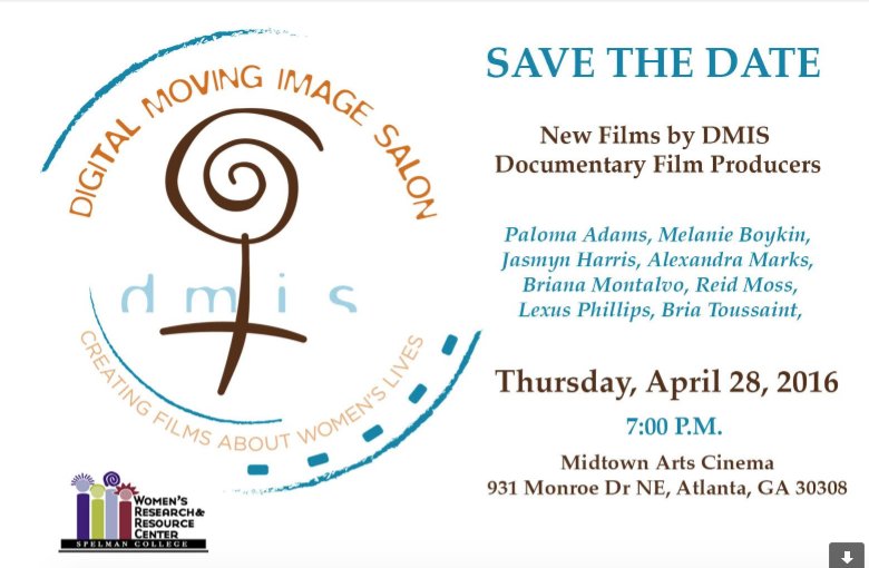 Are you ready to see the new films produced by Spelman students in the Digital Moving Image Salon?! #DMIS