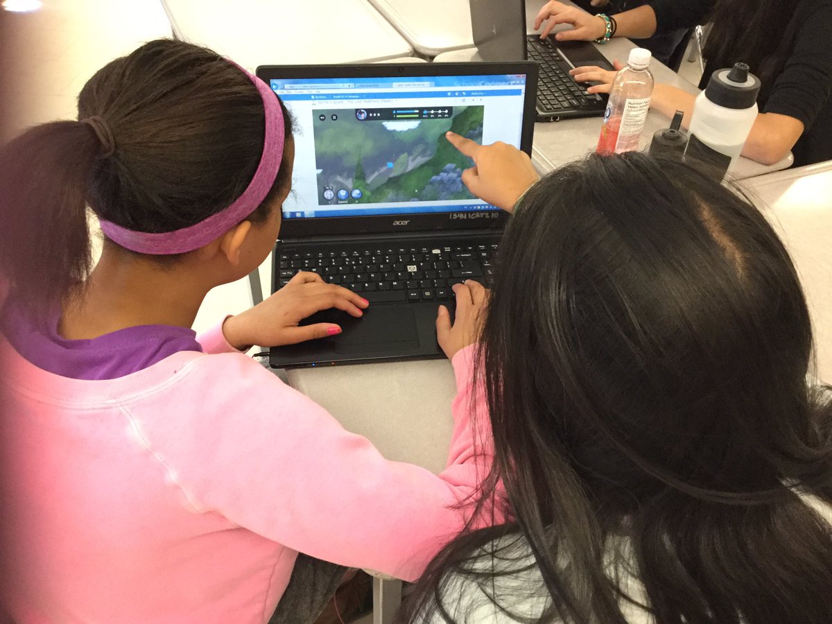 MrsKSinclair's tweet photo. #7CDPod #playingtolearn in Geog/Hist with "Sprite's Quest: The Lost Feather" #peel21st https://t.co/d8VOm6pbk7