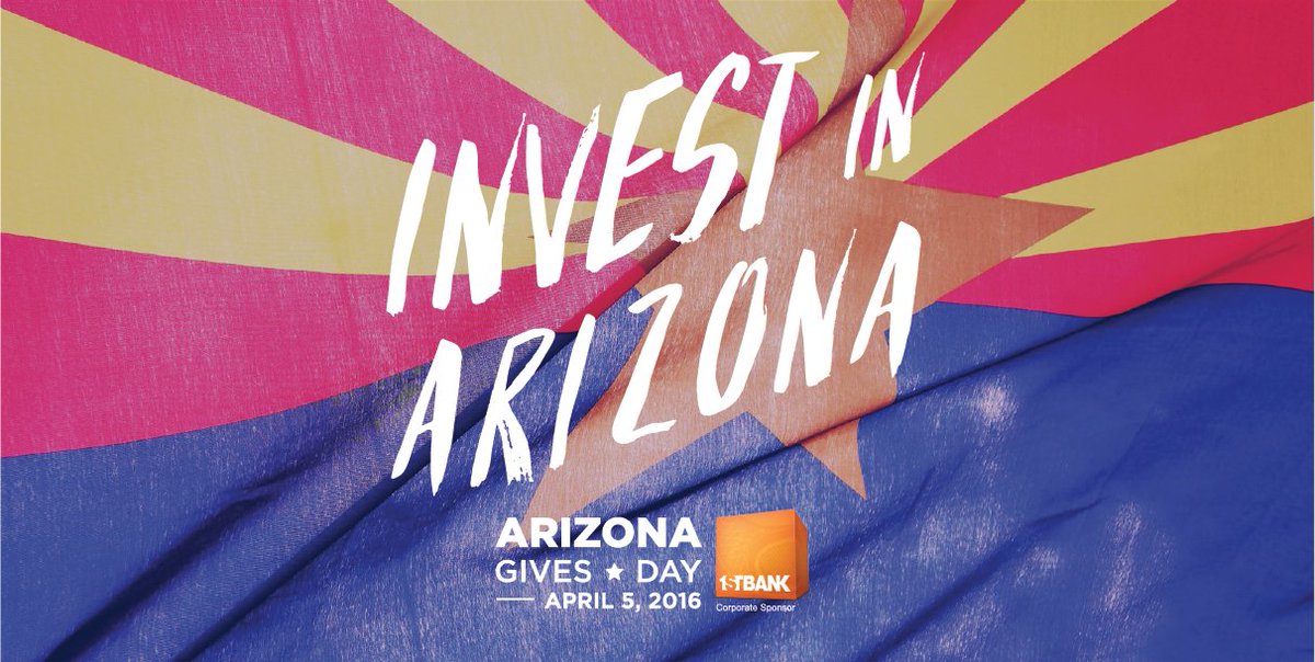 LaurieCLiles's tweet photo. Happy #AZGivesDay! Connect with your passions and support AZ nonprofits! @givesday #transformAZ #azgrantmakers https://t.co/L950RTjRpd