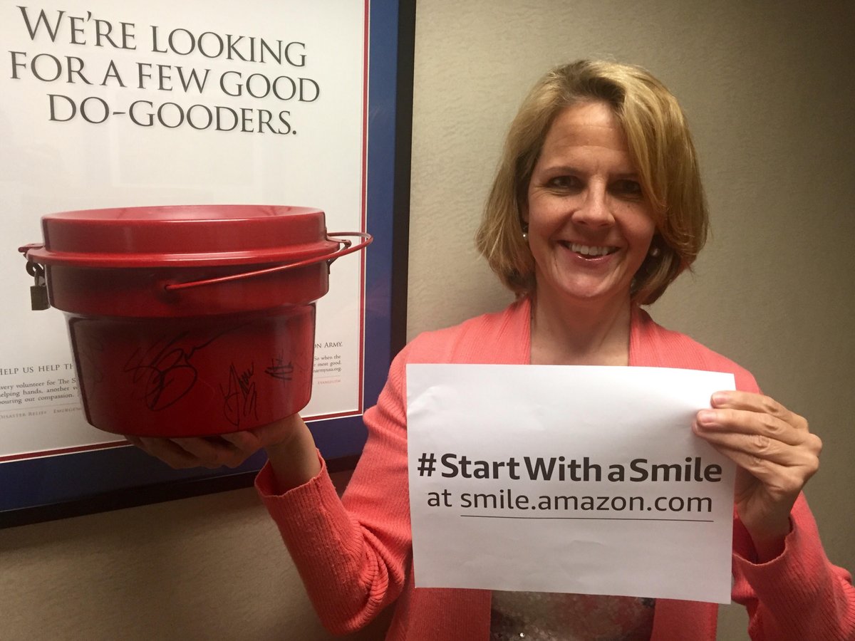 SalvationArmyUS's tweet photo. When you #StartWithaSmile we can serve millions of people in need #AmazonSmile https://t.co/aFlY1o2kT6 https://t.co/xH5xtkKJvK