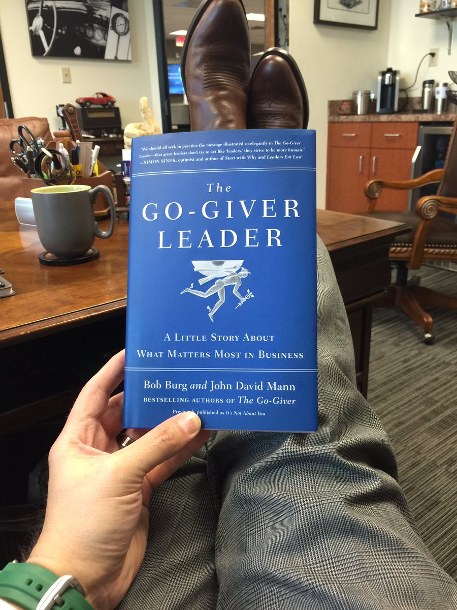 CoachDavidVilla's tweet photo. Can't wait to read @BobBurg new book "The Go-Giver Leader"!! #leadership https://t.co/bzBmQpRkbj