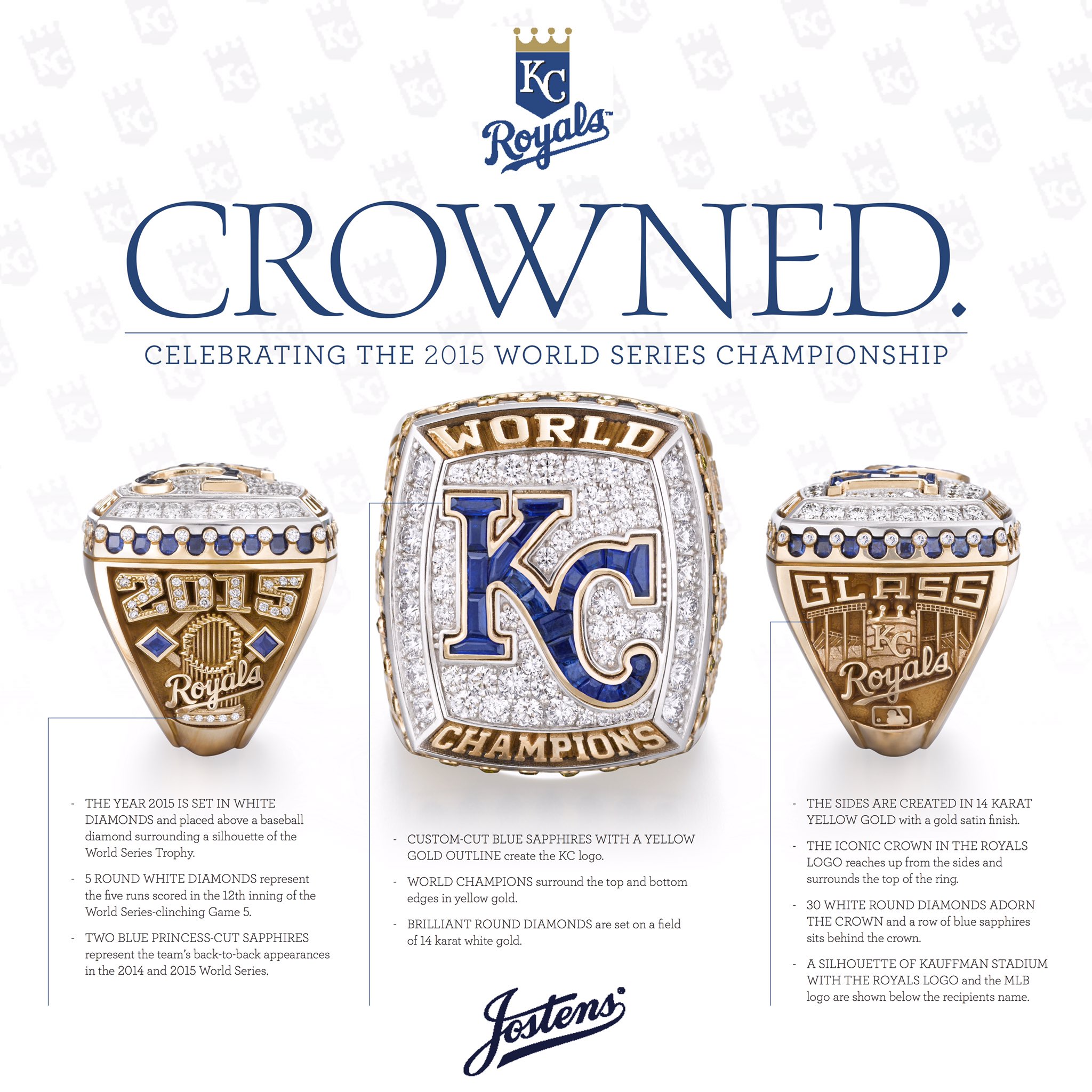 Kansas City Royals on X: Everything you need to know about the Royals 2015  World Series Champs rings. #Crowned #ForeverRoyal   / X