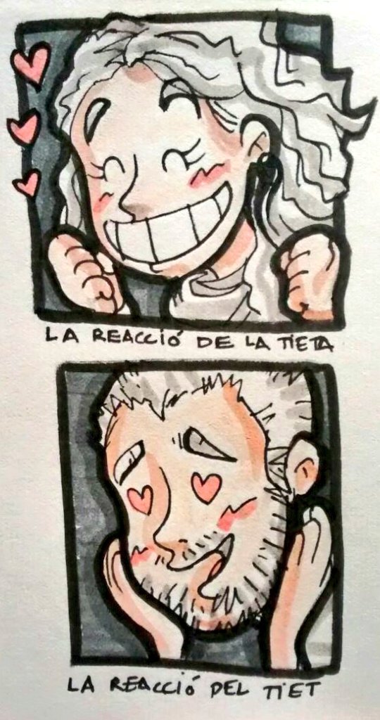 PeuFarcell's tweet photo. Les reaccions dels Tiets de la Gala  😍 #DIBUIXARI https://t.co/ZUlVPsD2PN