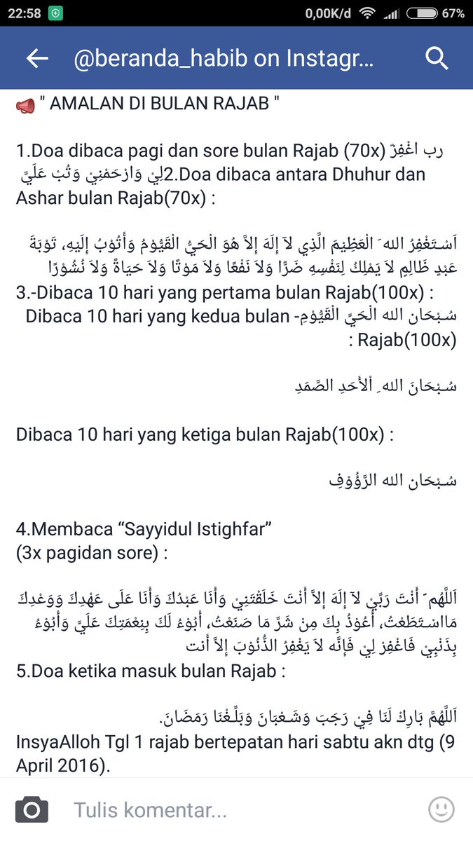 Metro Palembang Twitter ನಲ ಲ Amalan Di Bulan Rajab Https T Co Zvrpdpwzpm