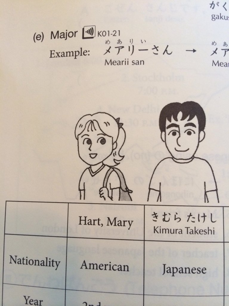 D B 初級日本語テキストの げんき のメアリーさんも可愛いだよ T Co 8s9bagxy3z Twitter
