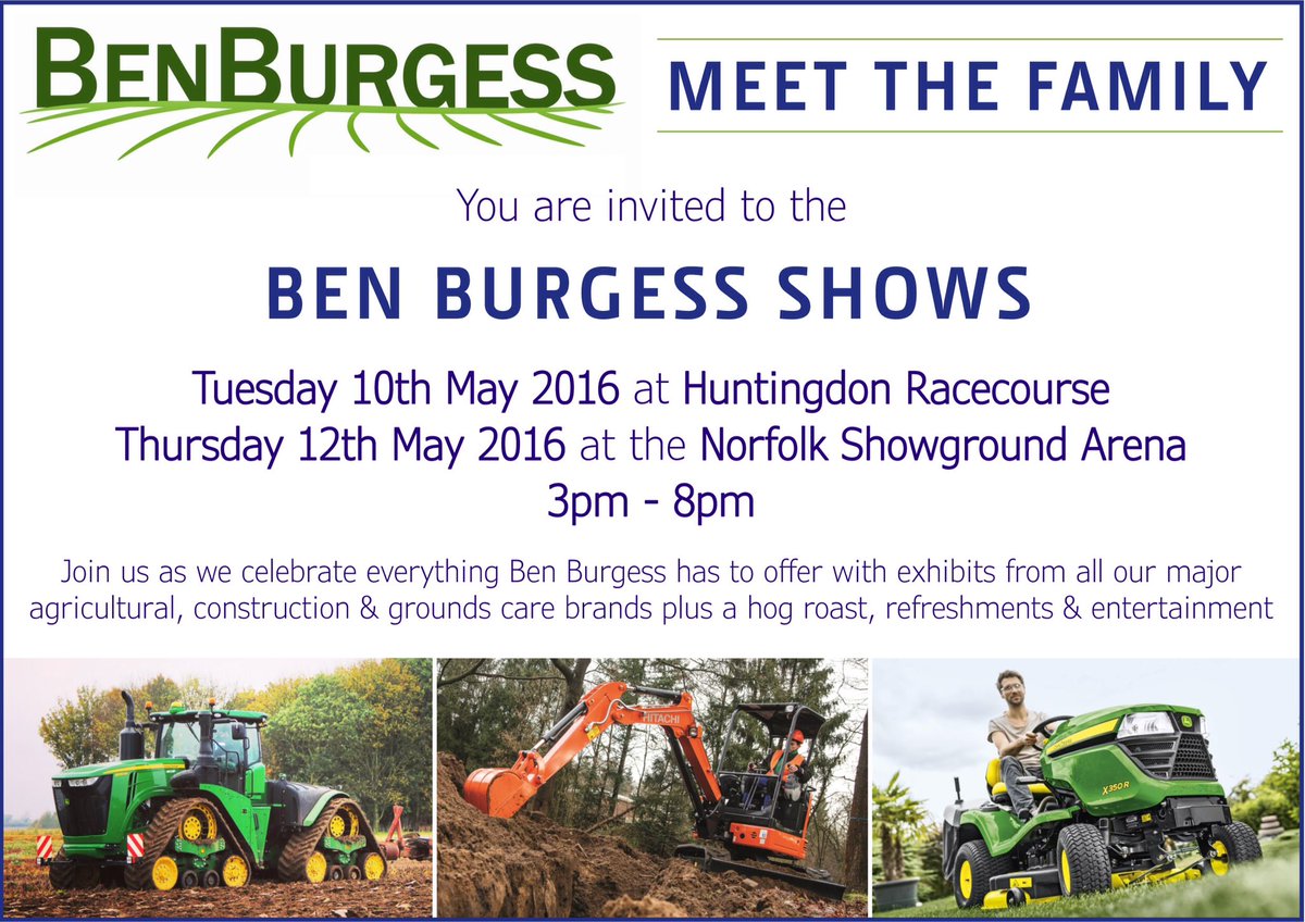 BenBurgessAg's tweet photo. It's 5 weeks until our Ben Burgess Shows! Our best yet so join us &amp; meet the family! We look forward to seeing you! https://t.co/DurBCKDNwJ