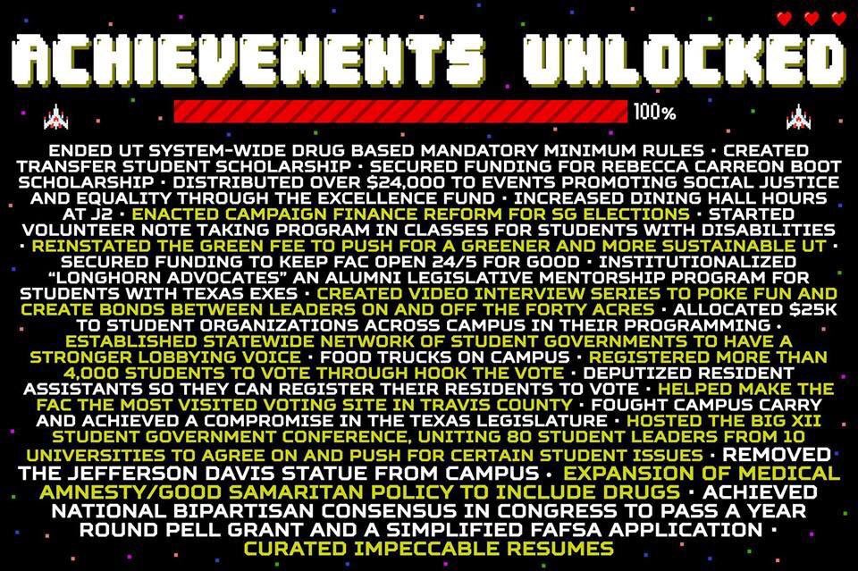 Today is our last day in office. Here's a list of things we did with the help of so many other beautiful students