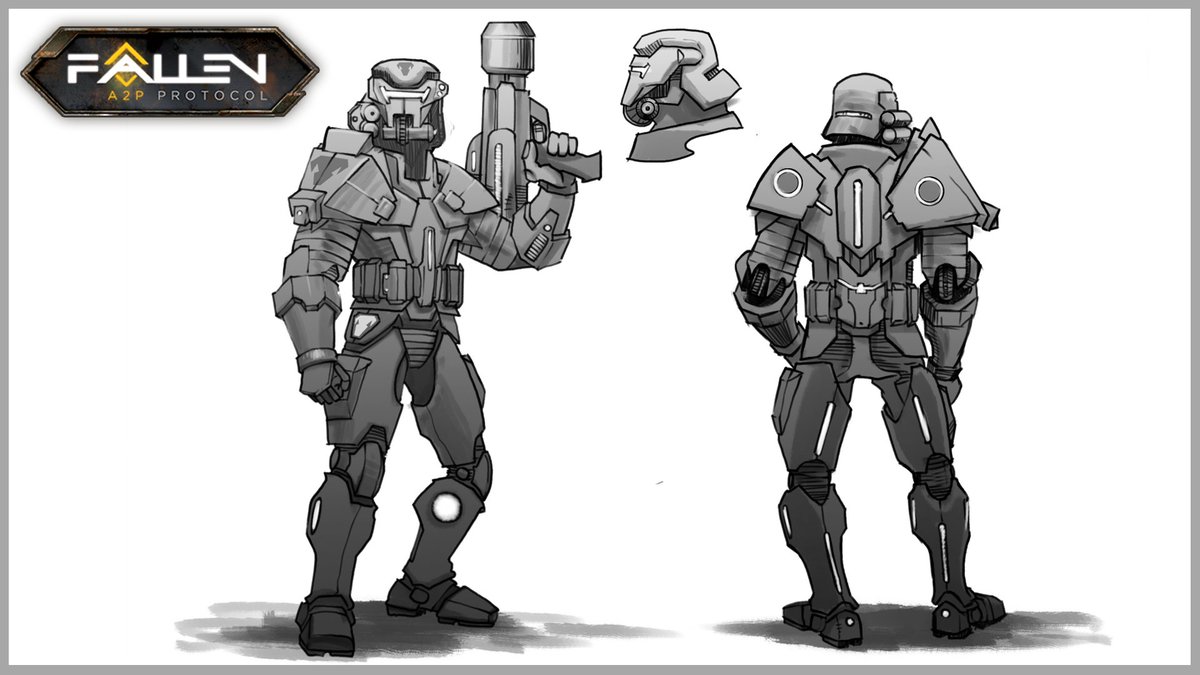 fallena2p's tweet photo. Genkorp Soldier #ConceptArt @fallena2p #indiedev #gamedev #indiegame #madewithunity #screenshotsaturday #strategy https://t.co/QNnyZ5eLwt