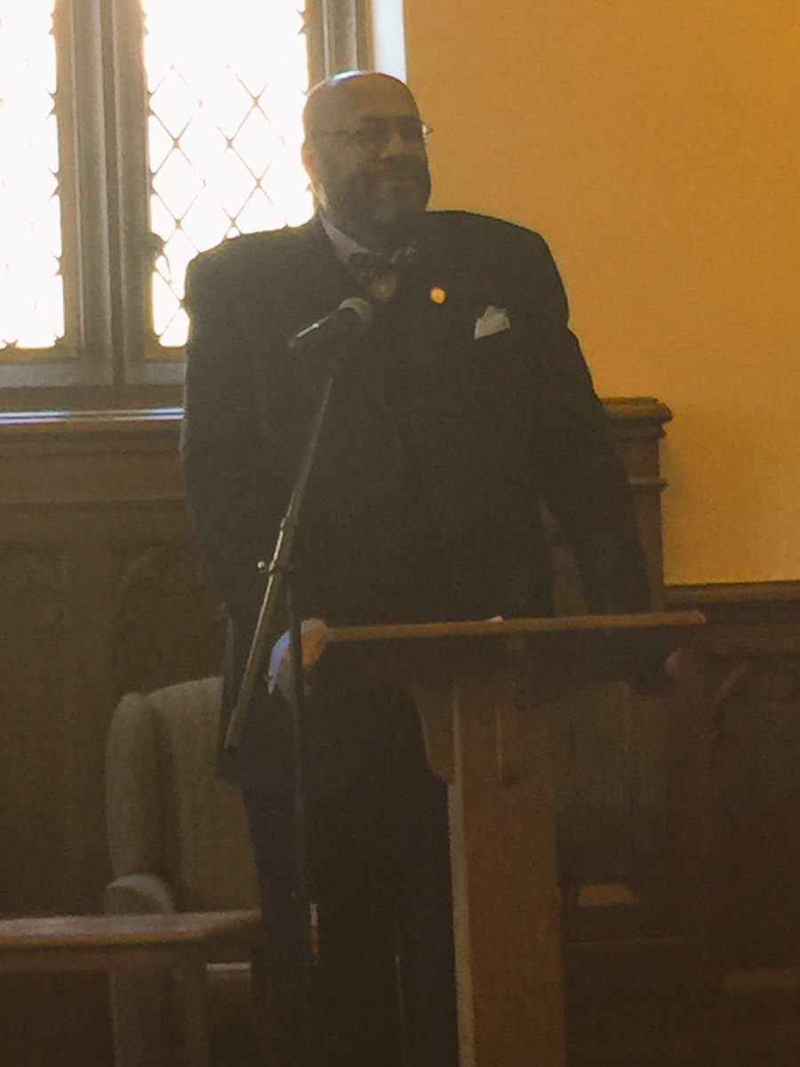 DukeOBCS's tweet photo. "Segregation does not end because you show up..." @m_a_mcmickle @ebonithoughts @DukeOBCS #MLKLecture https://t.co/ChGzl6aop9