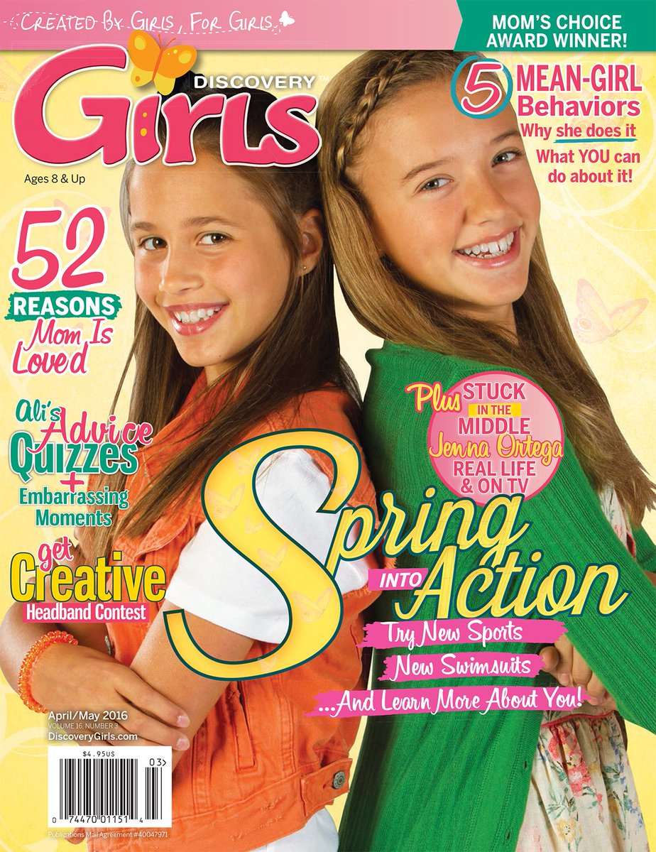 DGmagazine's tweet photo. #DiscoveryGirls' new issue is now available at all major newsstands.  Don't miss out! https://t.co/8TmcMFKP7Q