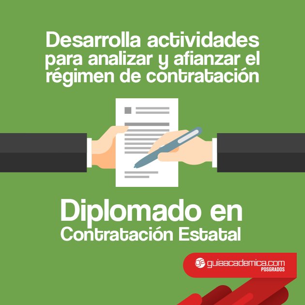 guiaacademica's tweet photo. Con el #ProgramaDeLaSemana puedes ser un experto en contratación estatal > https://t.co/WMBOgRphLx https://t.co/e9c14liicA