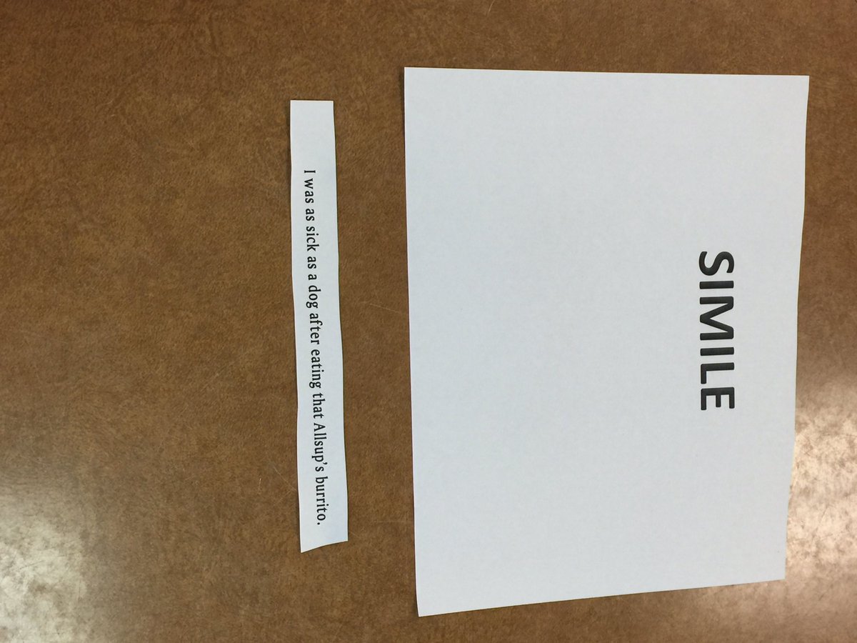 JamieBeckham1's tweet photo. #loboolympics16 Justified List- the difference between simile and metaphor. https://t.co/CE4Ur6YA1z