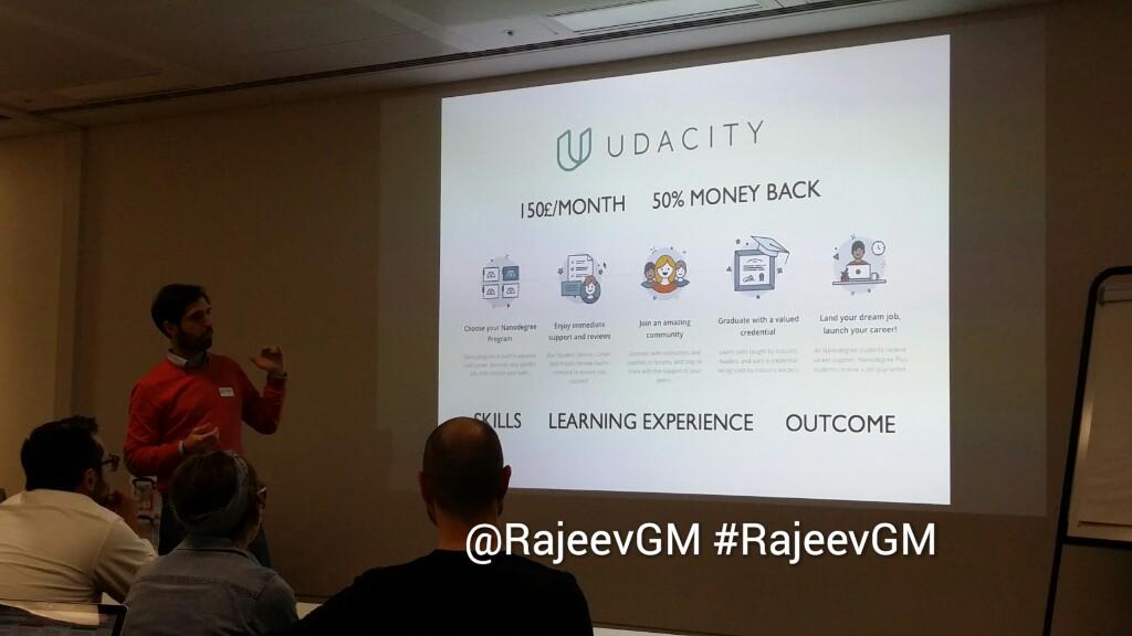 rajeevgm's tweet photo. #DevStudyJams>@Udacity's @AlvaroSanmartin on Learning journey during #London #Android #StudyJamLive https://t.co/lWTjF0BVDF