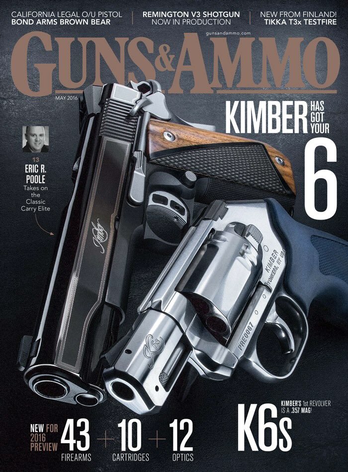 This months <a href="/GunsAndAmmoMag/">Guns & Ammo Magazine</a> is on newsstands now and we are extra excited for this one ! #Kimber