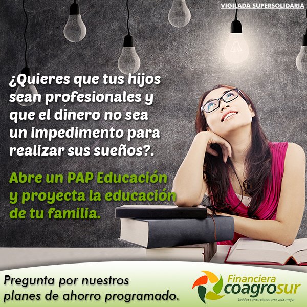 Abre un PAP educación y proyecta la educación de tu familia.
#UnidosConstruimosUnaVidaMejor