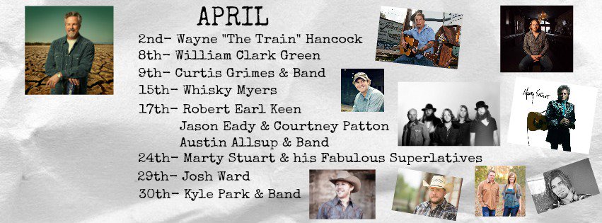 At the Lumberyard in Roscoe, TX
Several great bands playing this month. Look for us April 17
#REKSTXRoadTrip