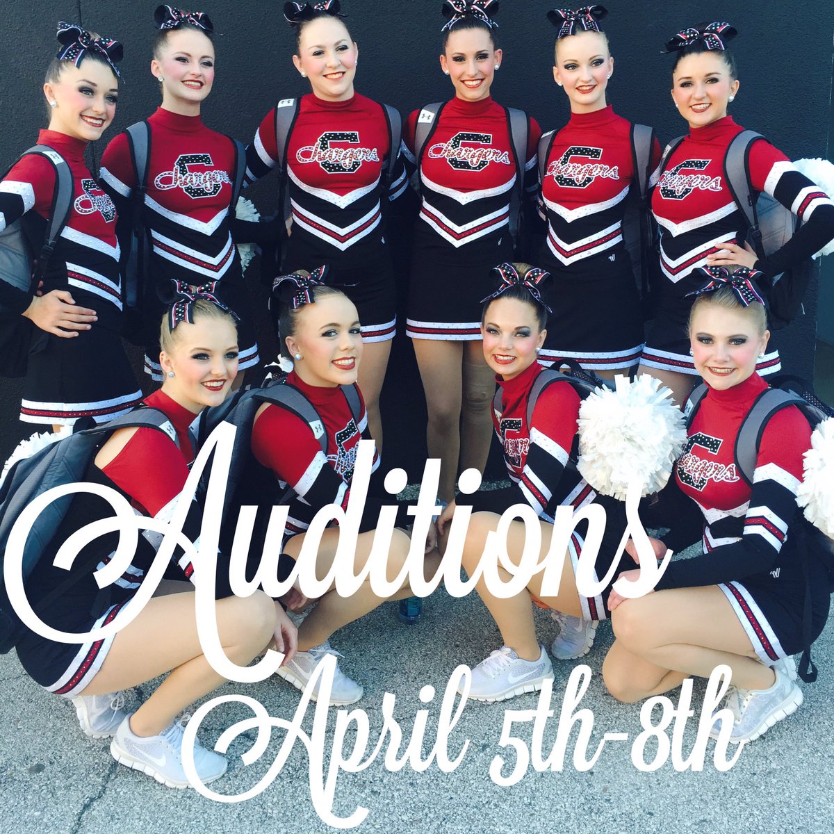 Auditions start tonight! 6pm at Chatfield Senior High School! We can't wait to see you all there! Go Chargers! 👯