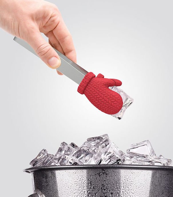 ForHomeUse's tweet image. These are the most adorable mitten ice tongs! #kitchen #cook