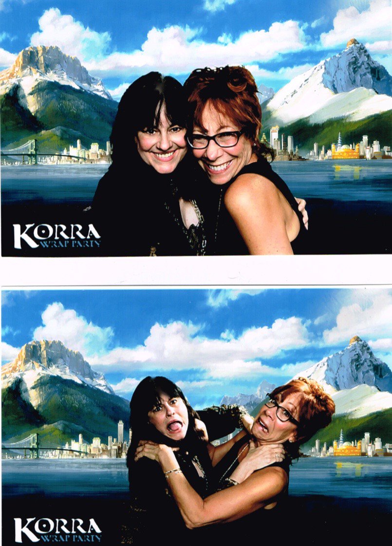 #MindySterling & I having mother/daughter moments at Legend of Korra wrap party. #Korra #Anime