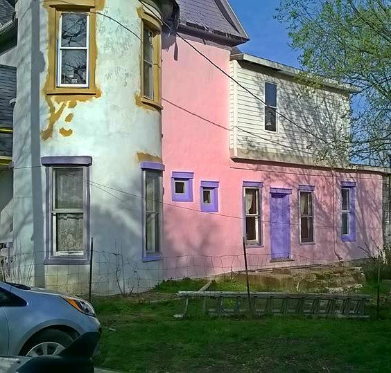 bnbcastlehouse's tweet photo. Some #colorful updates being made the house! #hauntedhouse #castlehouse #staythenight #TravelTuesday #ScaryNight https://t.co/v574Kaz4gV