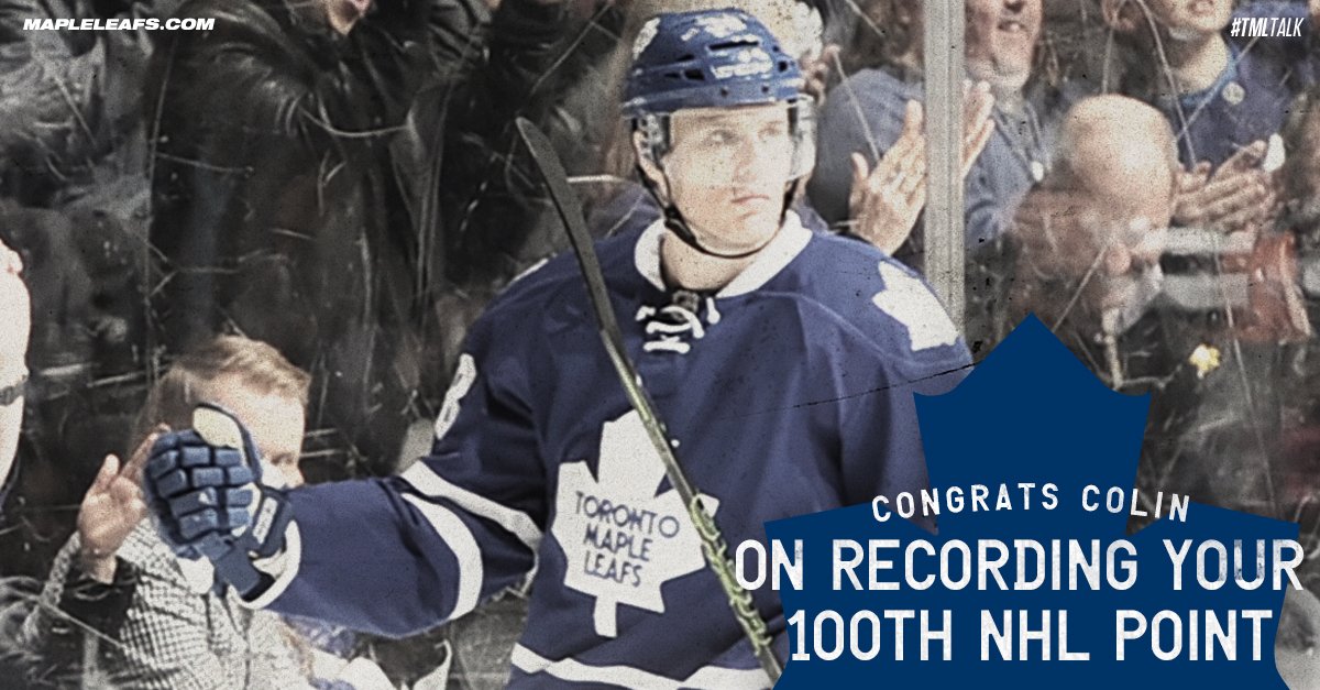 MapleLeafs's tweet photo. Congratulations, Colin! #TMLtalk https://t.co/X4gYLdJa0M