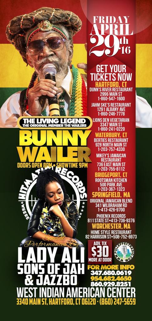 Maximumtainment's tweet image. The Legend Live! #BunnyWailer. This event will sell off!