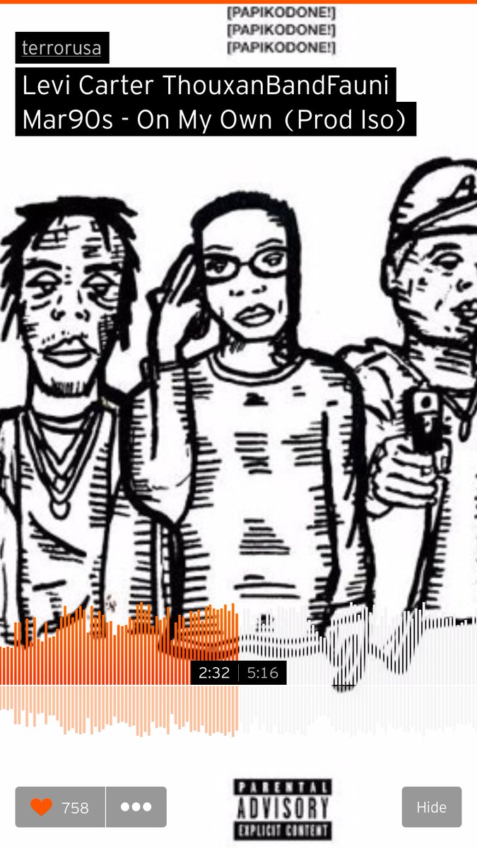 dkbrrr's tweet photo. New music from my bro @LeviCarterXXL #xtraxtraLit https://t.co/JESsFcqGD7