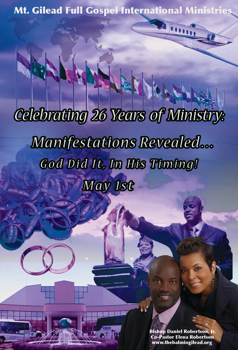 ElenaMRobertson's tweet image. 26 days away from celebrating 26 years of ministry on May 1st! Manifestations Revealed... God Did It, In His Timing!